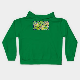 elephant in the jungle Kids Hoodie